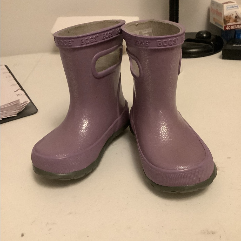 BOGS Kids Lavender Rain Boots